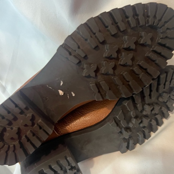 Talbots Brown Ankle Boots with Elastic Panels New - Picture 6 of 7